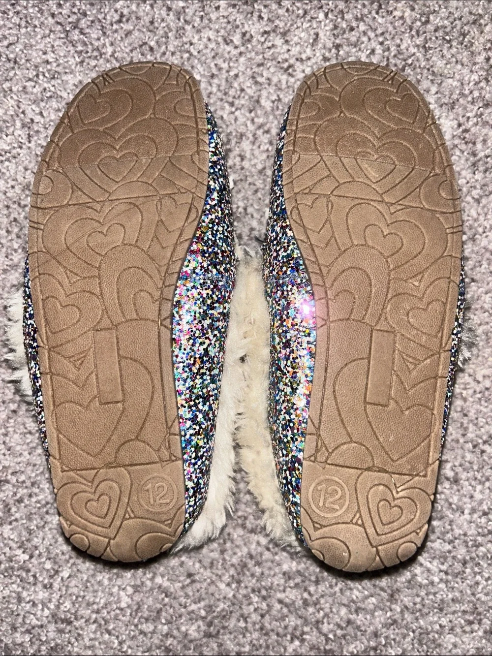 Cat & Jack Girls’ (12) Glitter Moccasins